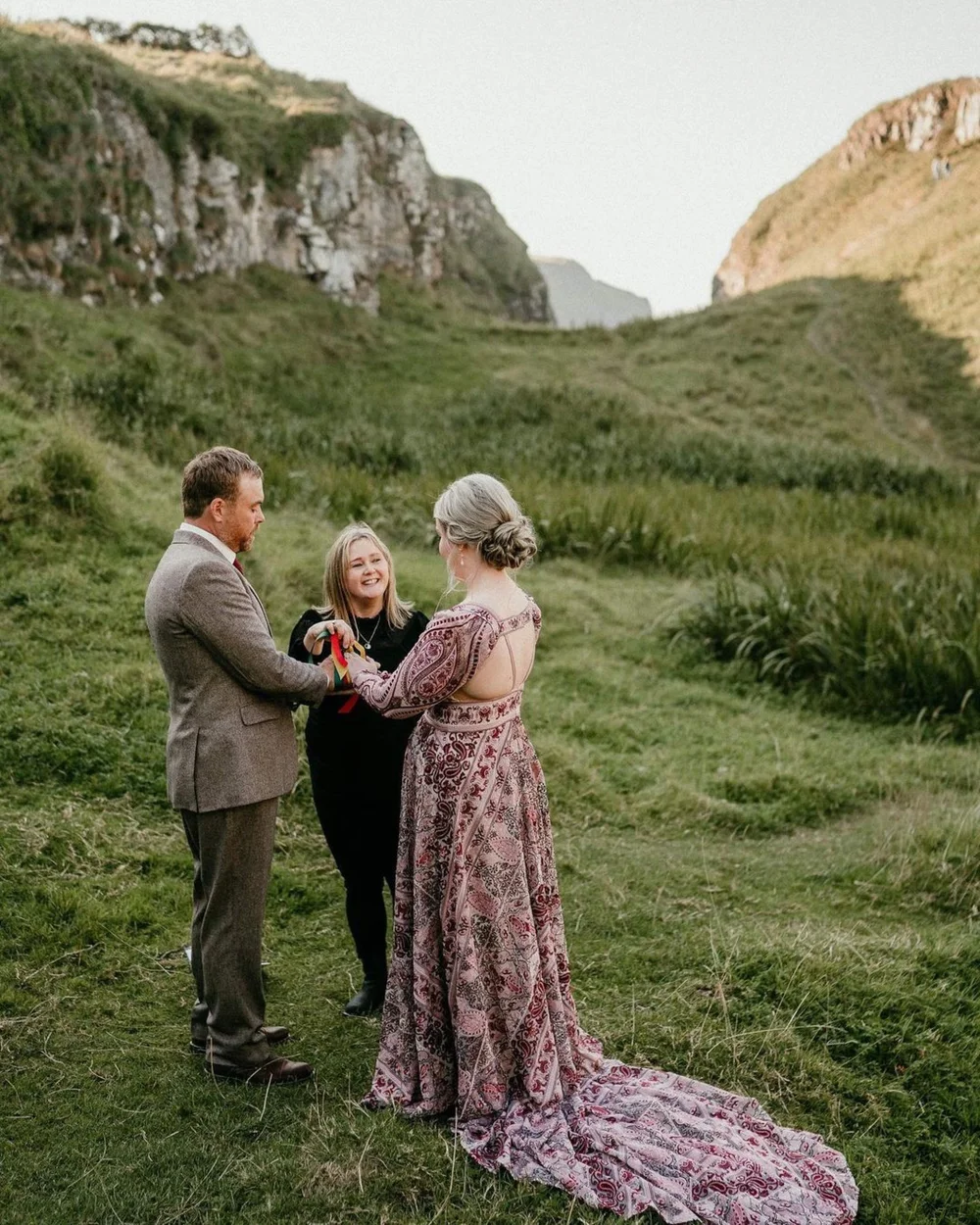 Hilltop ceremony with panoramic views